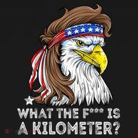WTF What The Fuck Is A Kilometer George Washington Eagle Mullet Button thumb 1