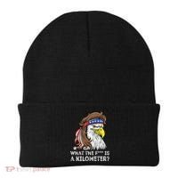WTF What The Fuck Is A Kilometer George Washington Eagle Mullet Beanie thumb 0