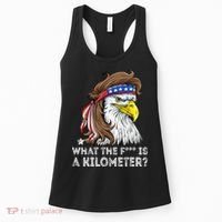 WTF What The Fuck Is A Kilometer George Washington Eagle Mullet Women's Tank Top thumb 0