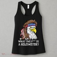 WTF What The Fuck Is A Kilometer George Washington Eagle Mullet Women's Tank Top thumb 3