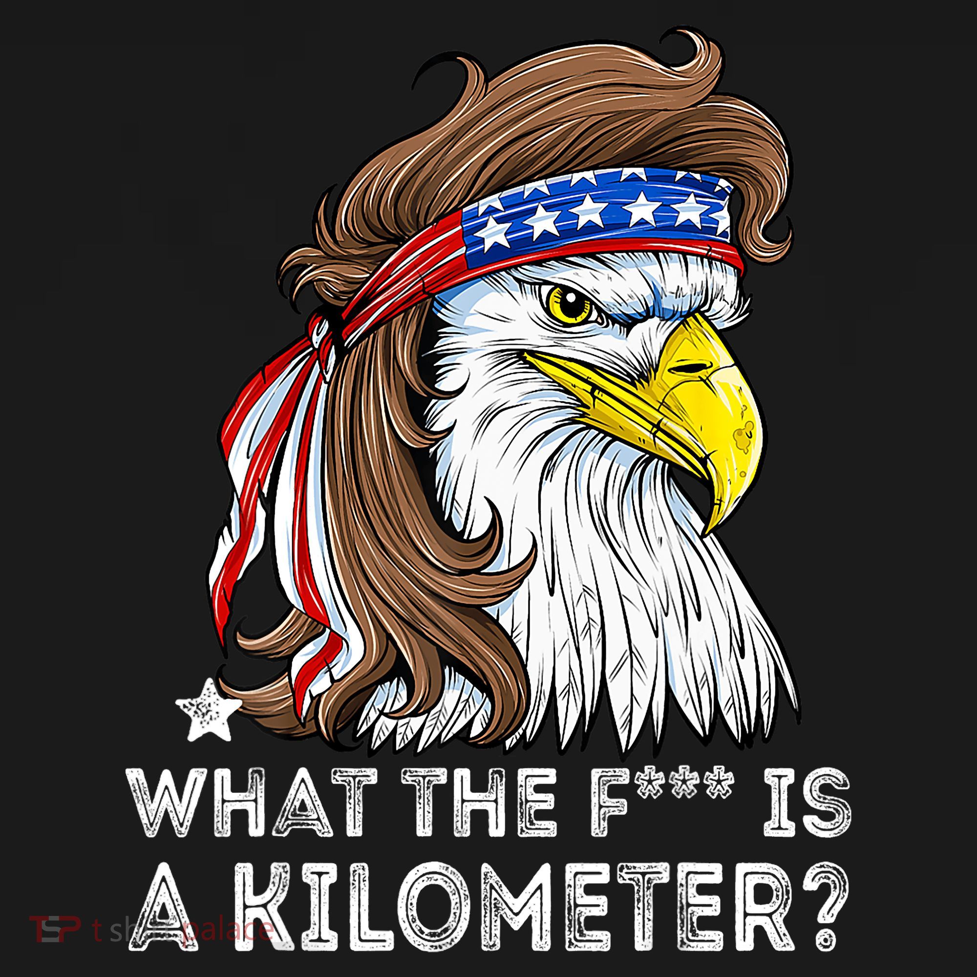 WTF What The Fuck Is A Kilometer George Washington Eagle Mullet Tote Bag