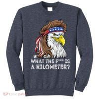 WTF What The Fuck Is A Kilometer George Washington Eagle Mullet Sweatshirt thumb 0