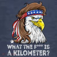 WTF What The Fuck Is A Kilometer George Washington Eagle Mullet Sweatshirt thumb 3