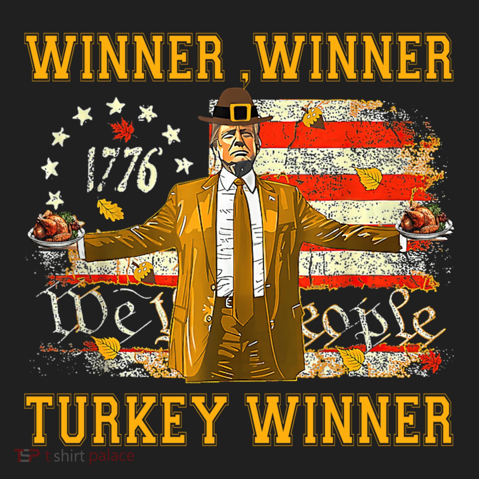 Winner Winner Turkey Dinner Humor Funny Trump Thanksgiving Gift Beanie