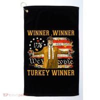 Winner Winner Turkey Dinner Humor Funny Trump Thanksgiving Gift Golf Towel thumb 0
