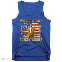 Winner Winner Turkey Dinner Humor Funny Trump Thanksgiving Gift Tank Top thumb 0
