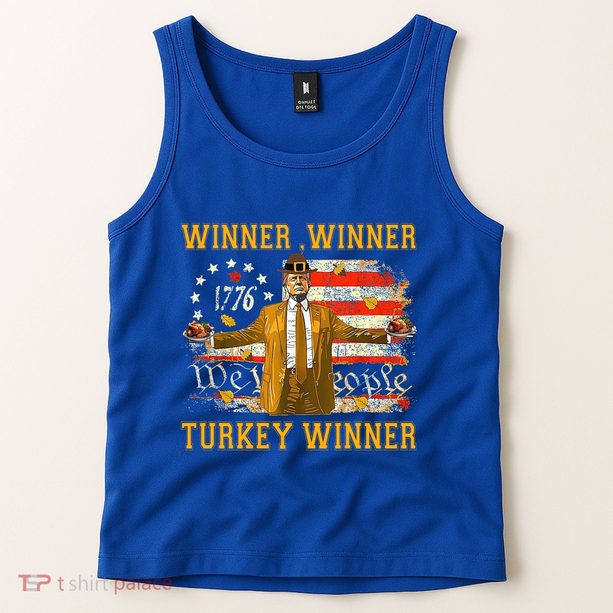 Winner Winner Turkey Dinner Humor Funny Trump Thanksgiving Gift Tank Top