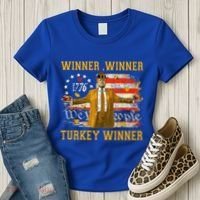 Winner Winner Turkey Dinner Humor Funny Trump Thanksgiving Gift Women's T-Shirt thumb 3