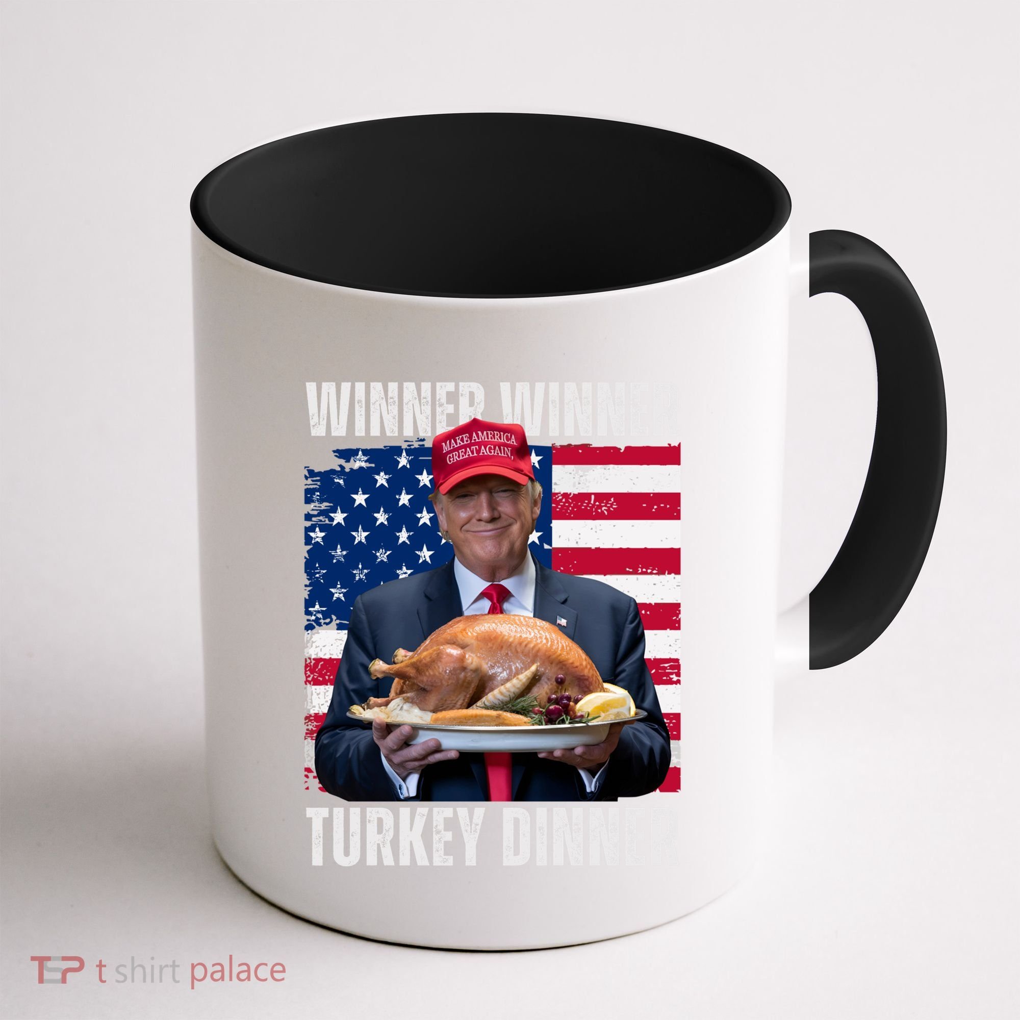 Winner Winner Turkey Dinner Humor Funny Trump Thanksgiving Meaningful Gift Coffee Mug