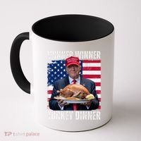 Winner Winner Turkey Dinner Humor Funny Trump Thanksgiving Meaningful Gift Coffee Mug thumb 0