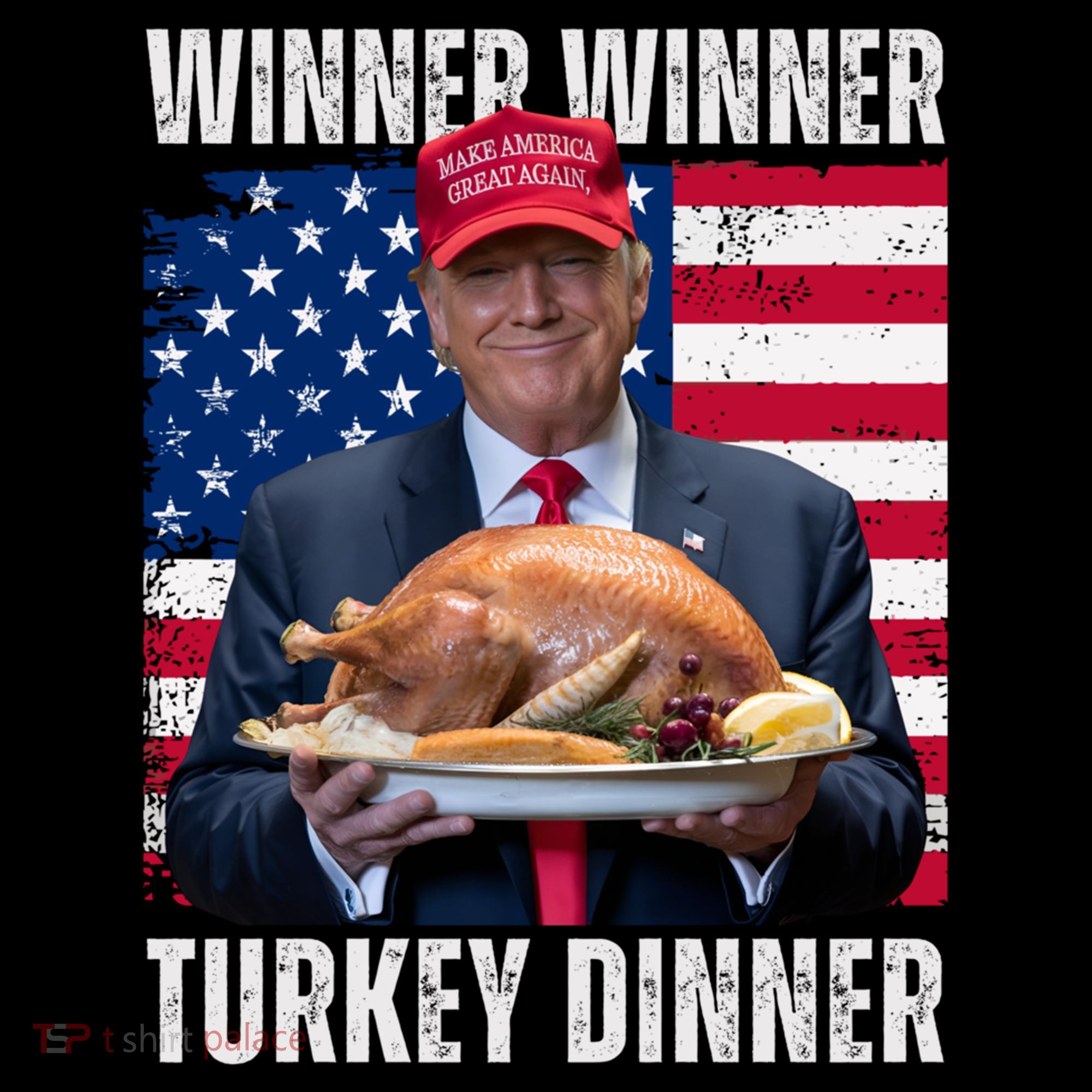 Winner Winner Turkey Dinner Humor Funny Trump Thanksgiving Meaningful Gift Coffee Mug