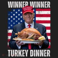 Winner Winner Turkey Dinner Humor Funny Trump Thanksgiving Meaningful Gift Beanie thumb 2