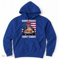 Winner Winner Turkey Dinner Humor Funny Trump Thanksgiving Meaningful Gift Hoodie thumb 0
