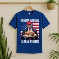 Winner Winner Turkey Dinner Humor Funny Trump Thanksgiving Meaningful Gift T-Shirt thumb 2