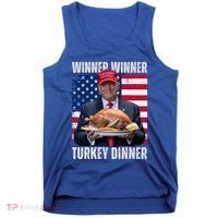 Winner Winner Turkey Dinner Humor Funny Trump Thanksgiving Meaningful Gift Tank Top thumb 0