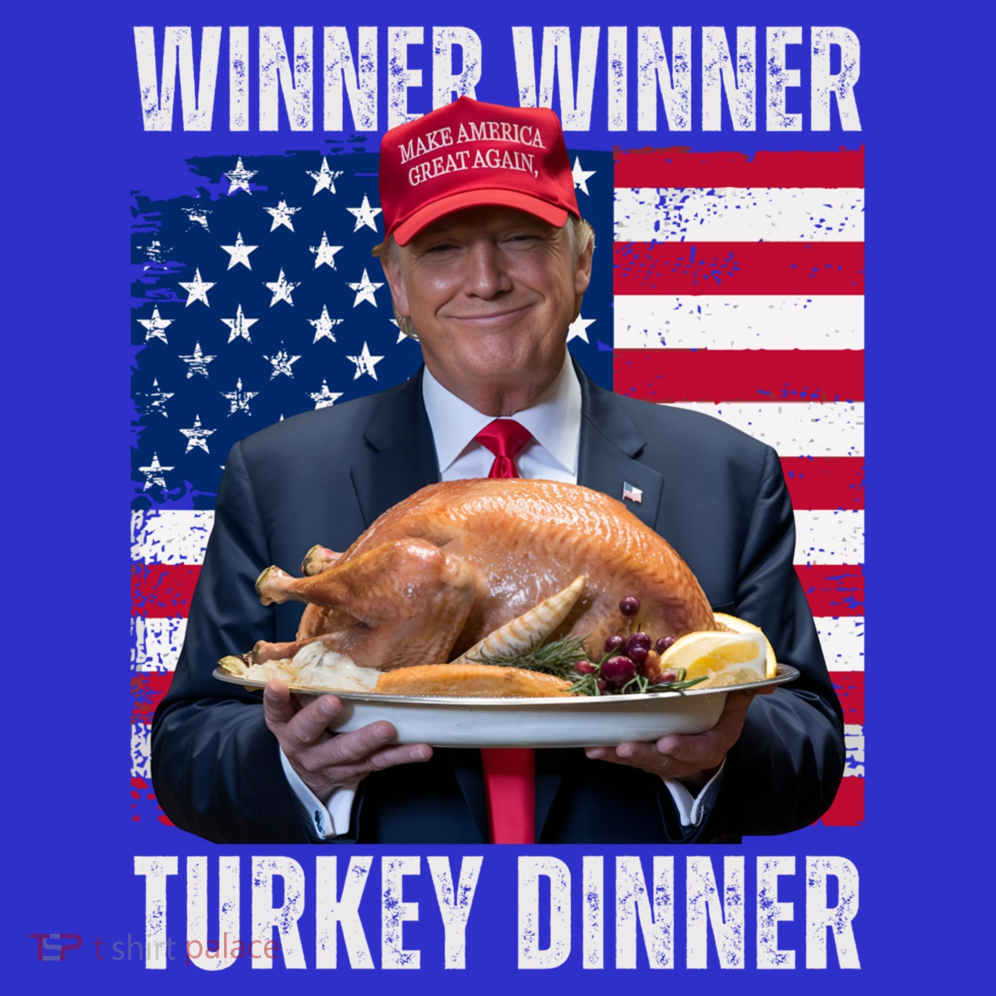 Winner Winner Turkey Dinner Humor Funny Trump Thanksgiving Meaningful Gift Visor