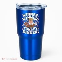 Winner Winner Turkey Dinner Funny Trump Thanksgiving Turkey Gift Tumbler thumb 0