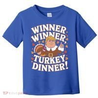 Winner Winner Turkey Dinner Funny Trump Thanksgiving Turkey Gift Toddler T-Shirt thumb 0