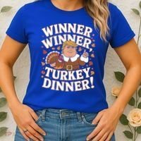 Winner Winner Turkey Dinner Funny Trump Thanksgiving Turkey Gift Women's T-Shirt thumb 2