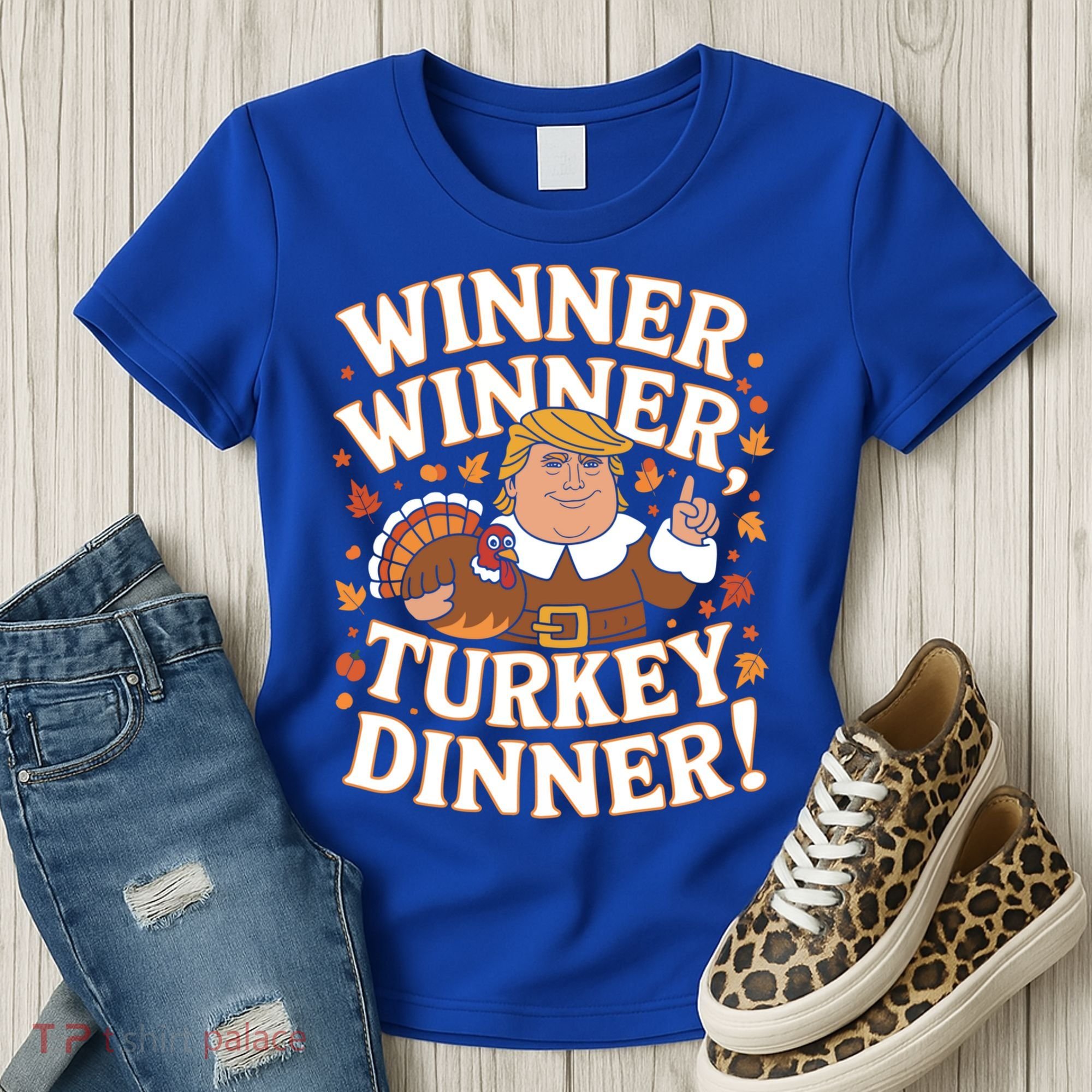 Winner Winner Turkey Dinner Funny Trump Thanksgiving Turkey Gift Women's T-Shirt