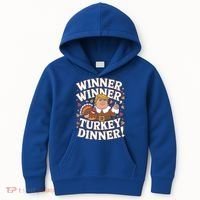 Winner Winner Turkey Dinner Funny Trump Thanksgiving Turkey Gift Kids Hoodie thumb 0