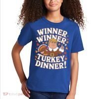 Winner Winner Turkey Dinner Funny Trump Thanksgiving Turkey Gift Kids T-Shirt thumb 2