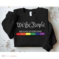 Womens We The People Means Everyone Rainbow Flag Lgbt Pride Month Sweatshirt thumb 2