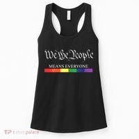 Womens We The People Means Everyone Rainbow Flag Lgbt Pride Month Women's Tank Top thumb 0