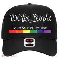 Womens We The People Means Everyone Rainbow Flag Lgbt Pride Month Hat thumb 0