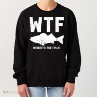 Wtf Wheres The Fish Funny Fishing Women's Sweatshirt thumb 0