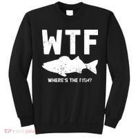 Wtf Wheres The Fish Funny Fishing Sweatshirt thumb 0