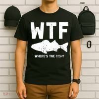 Wtf Wheres The Fish Funny Fishing T-Shirt thumb 6
