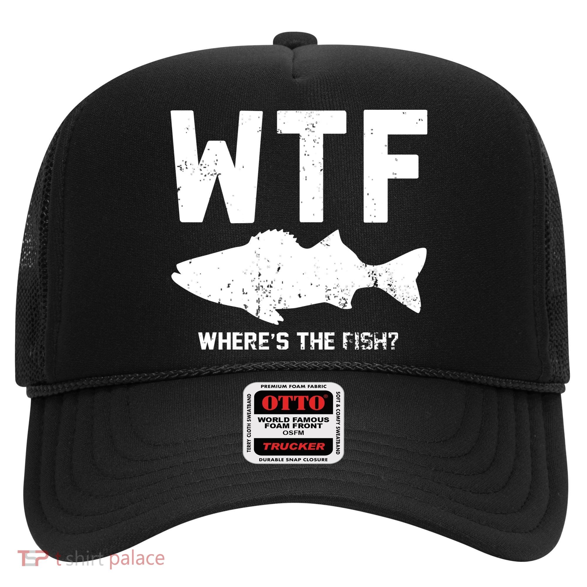 Wtf Wheres The Fish Funny Fishing Hat