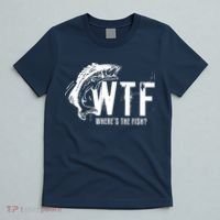 WTF Where's The Fish Men's Funny Fishing T-Shirt thumb 5
