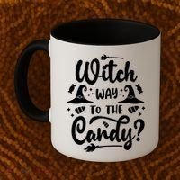 Witch Way To The Candy Cute Halloween Coffee Mug thumb 2