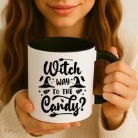 Witch Way To The Candy Cute Halloween Coffee Mug thumb 3