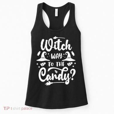 Witch Way To The Candy Cute Halloween Women's Tank Top