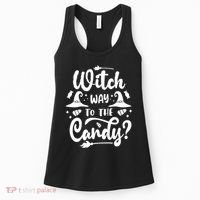 Witch Way To The Candy Cute Halloween Women's Tank Top thumb 0