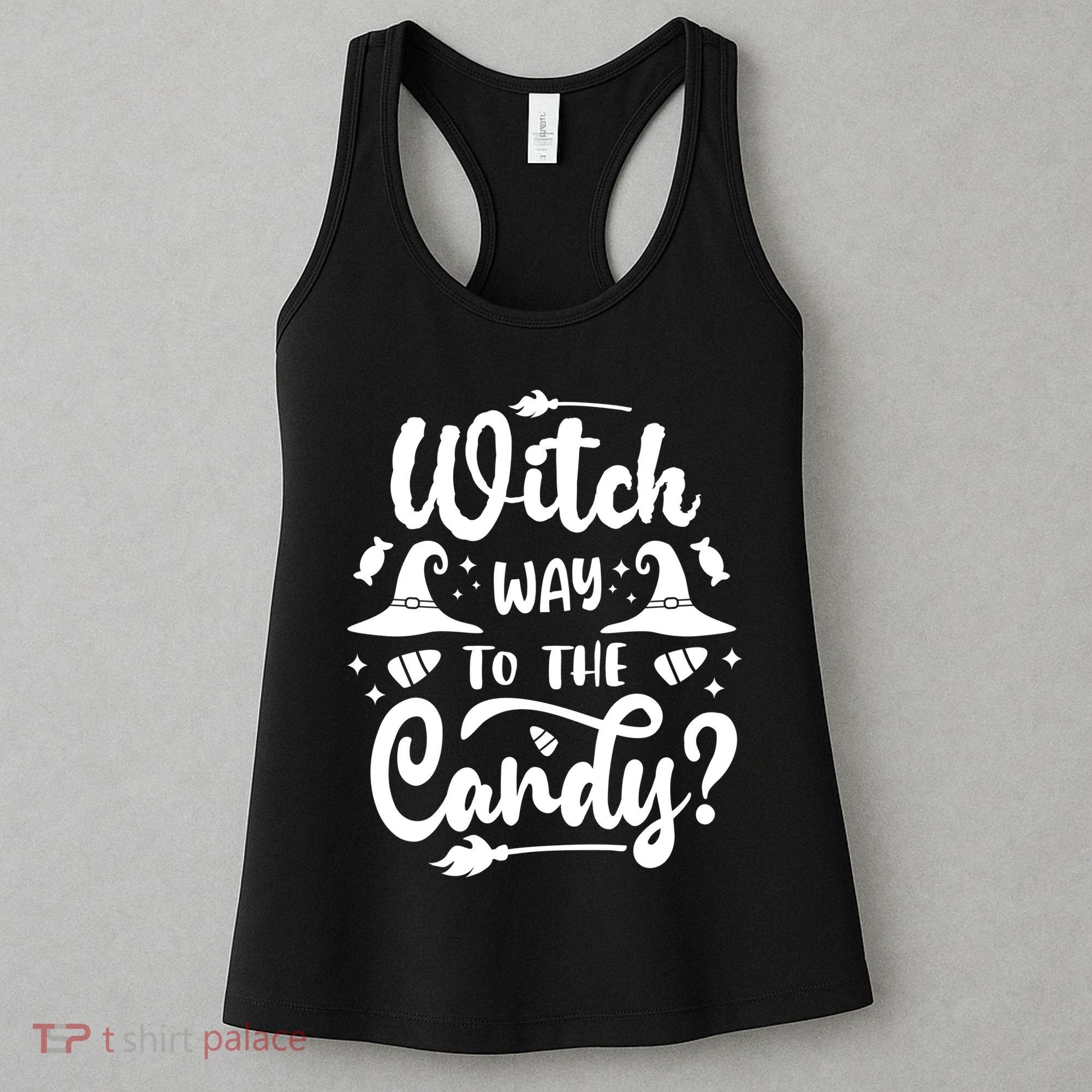 Witch Way To The Candy Cute Halloween Women's Tank Top