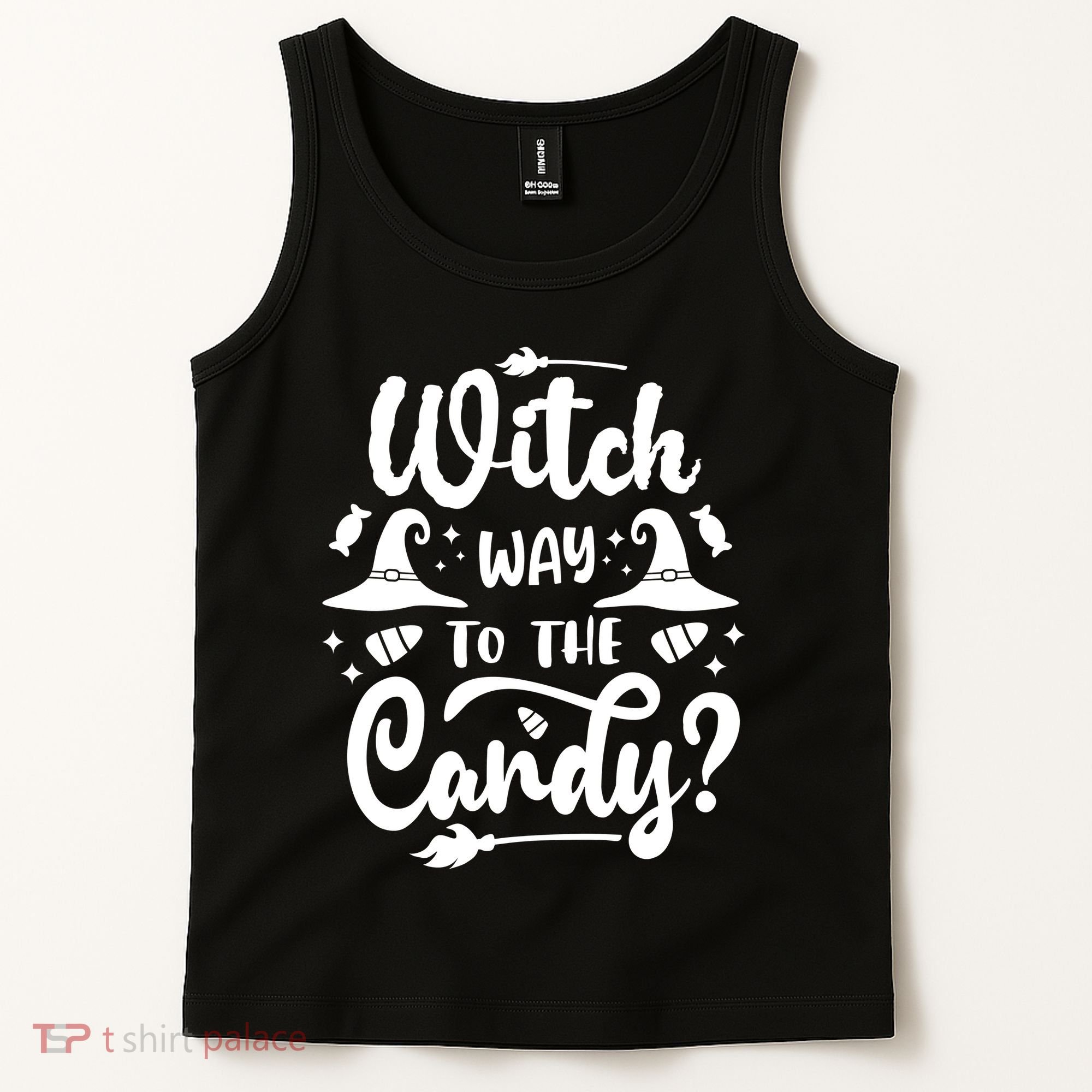 Witch Way To The Candy Cute Halloween Tank Top