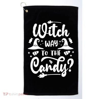 Witch Way To The Candy Cute Halloween Golf Towel