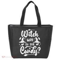 Witch Way To The Candy Cute Halloween Tote Bag thumb 0