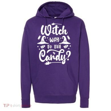 Witch Way To The Candy Cute Halloween Hoodie
