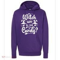 Witch Way To The Candy Cute Halloween Hoodie thumb 0
