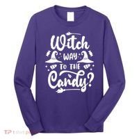 Witch Way To The Candy Cute Halloween Long Sleeve Shirt thumb 0