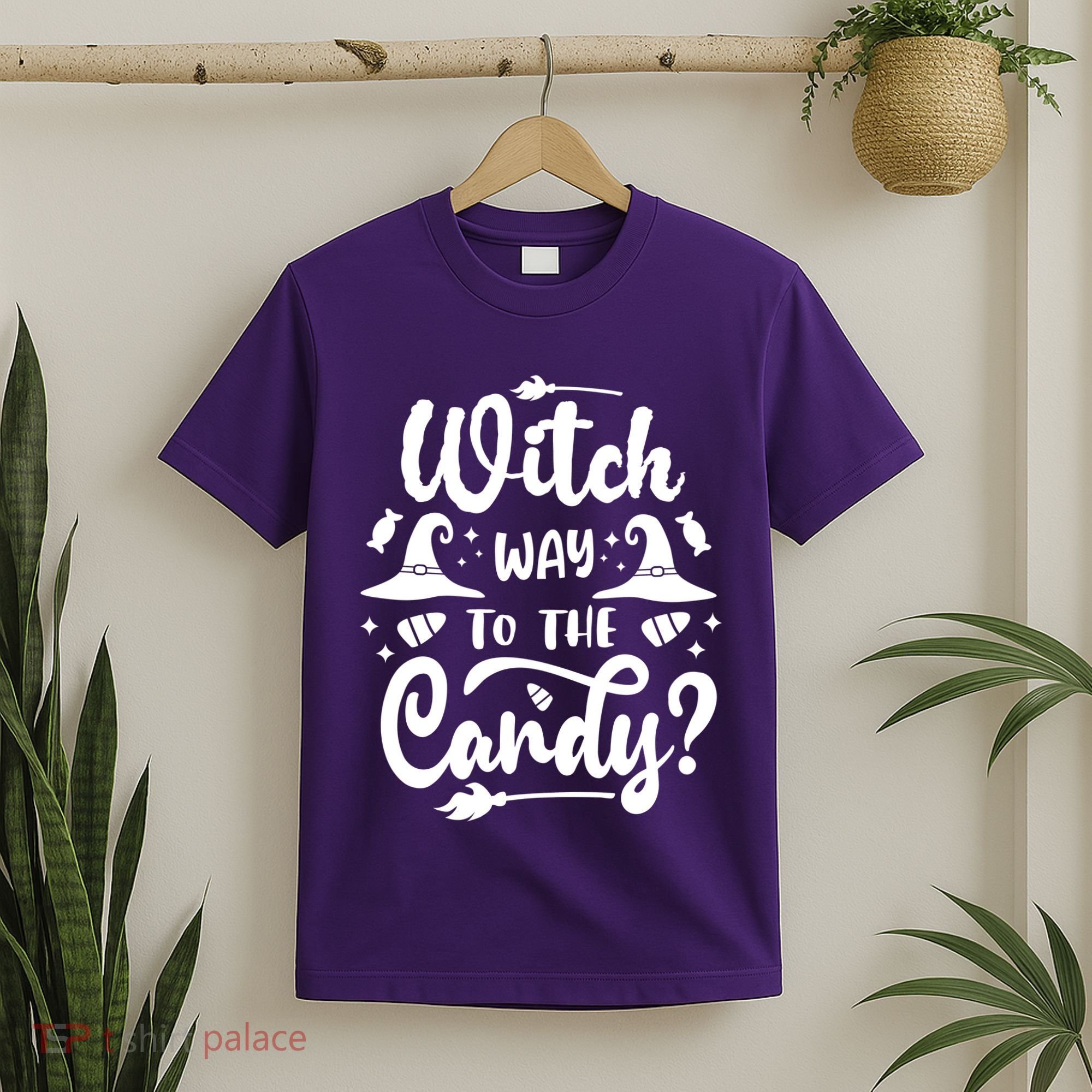 Witch Way To The Candy Cute Halloween T-Shirt