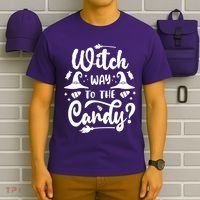 Witch Way To The Candy Cute Halloween T-Shirt thumb 6