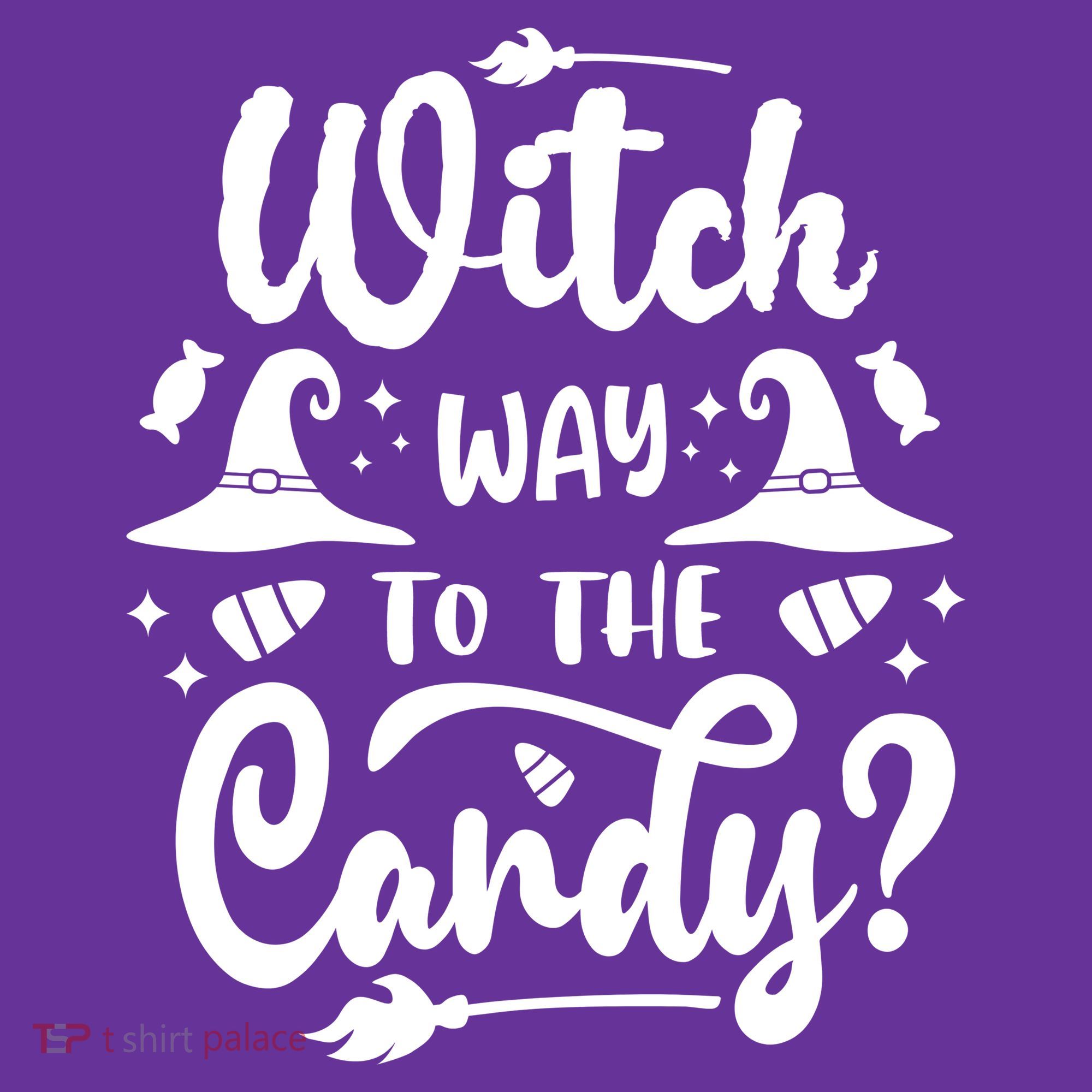 Witch Way To The Candy Cute Halloween T-Shirt