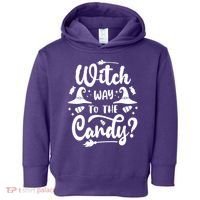 Witch Way To The Candy Cute Halloween Toddler Hoodie thumb 0