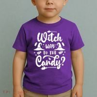 Witch Way To The Candy Cute Halloween Toddler T-Shirt thumb 2